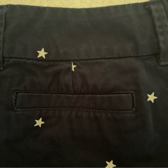 G.W. Bass & Co. Shorts Women’s Size 10 Short Shorts Chino Navy White Stars - Picture 10 of 10